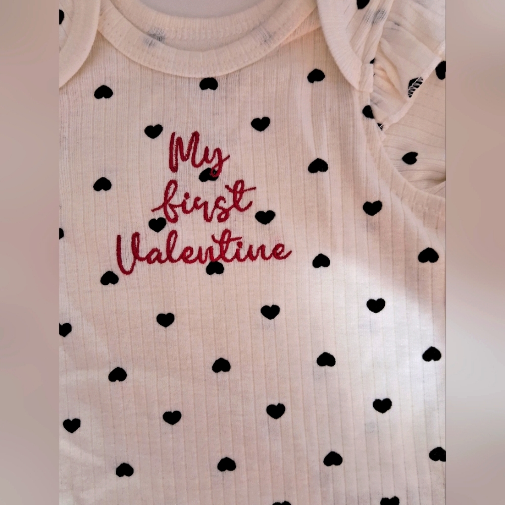 My first valentines onesie